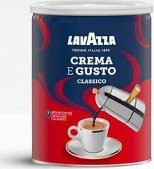 Молотый кофе в банке Lavazza Crema e Gusto ground coffee, 250 г цена и информация | Кофе, какао | 220.lv