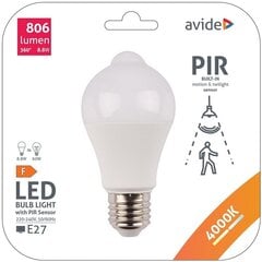 LED spuldze ar sensoru, Avide 8.8W A60 E27 4K PIR цена и информация | Лампочки | 220.lv