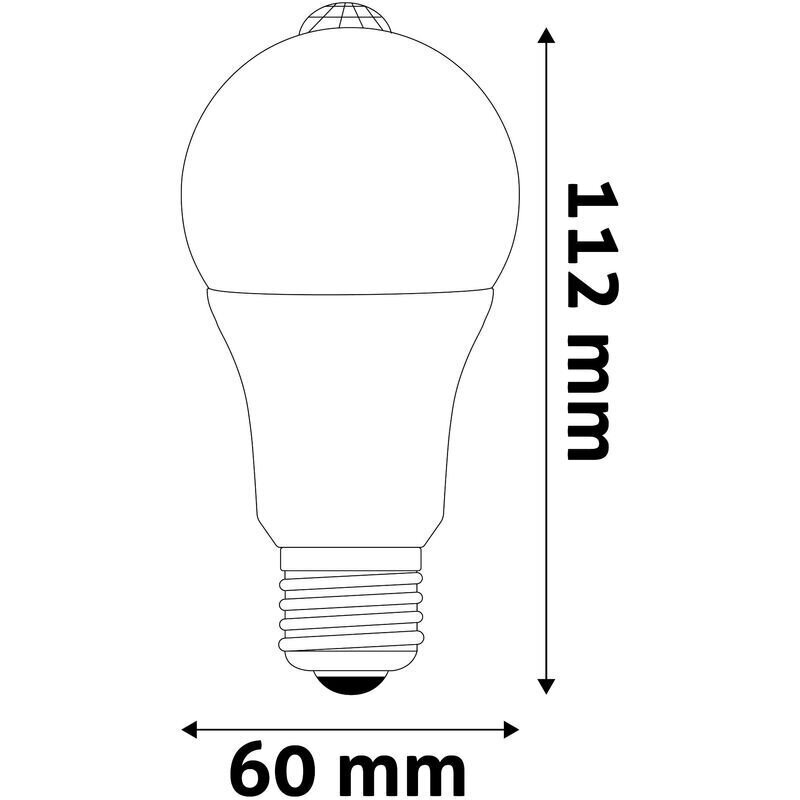 LED spuldze ar sensoru, Avide 8.8W A60 E27 4K PIR cena un informācija | Spuldzes | 220.lv