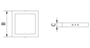 GTV LED lampa MATIS, 7W, AC230V, IP20, 3000K, 560lm, 120° cena un informācija | Iebūvējamās lampas, LED paneļi | 220.lv