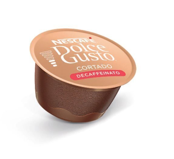 Kafijas kapsulas Decaffeinated coffee Nescafe Dolce Gusto Espresso Cortado Decafeinato, 16 gab. cena un informācija | Kafija, kakao | 220.lv