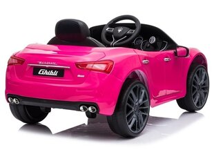 Vienvietīgs bērnu elektromobilis Maserati Ghibli SL631, rozā cena un informācija | Elektromobīļi bērniem | 220.lv