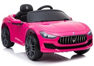 Vienvietīgs bērnu elektromobilis Maserati Ghibli SL631, rozā cena un informācija | Elektromobīļi bērniem | 220.lv
