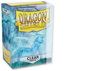 Kāršu vāciņi Dragon Shield Matte Clear, 100 gab. cena un informācija | Galda spēles | 220.lv