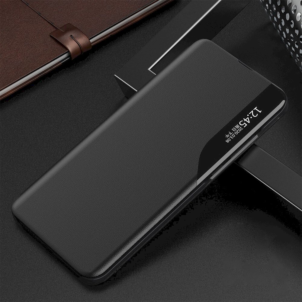 Fusion eco leather view grāmatveida maks Xiaomi Poco M4 Pro 5G melns cena un informācija | Telefonu vāciņi, maciņi | 220.lv
