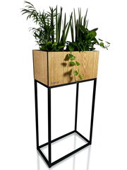 Вазон для растений - Loft Fiorino дубовый 42x22x80 см цена и информация | Подставки для цветов, держатели для вазонов | 220.lv