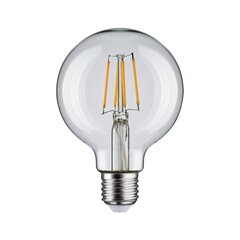 Лампа Paulmann LED Globe 80мм Filament E27 230V 470lm 4,8Вт 2700K, прозрачная цена и информация | Лампочки | 220.lv