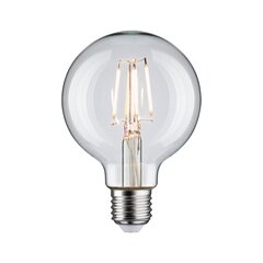Лампа Paulmann LED Globe 80мм Filament E27 230V 470лм 4,8Вт 4000K, прозрачная цена и информация | Лампочки | 220.lv
