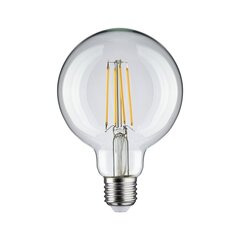 Лампа Paulmann LED Globe 95мм Filament E27 230V 806лм 7.5Вт 4000K, прозрачная цена и информация | Лампочки | 220.lv