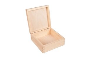 Деревянный ящик 15х15х5,5 см. 1 шт. цена и информация | Ящики для вещей | 220.lv