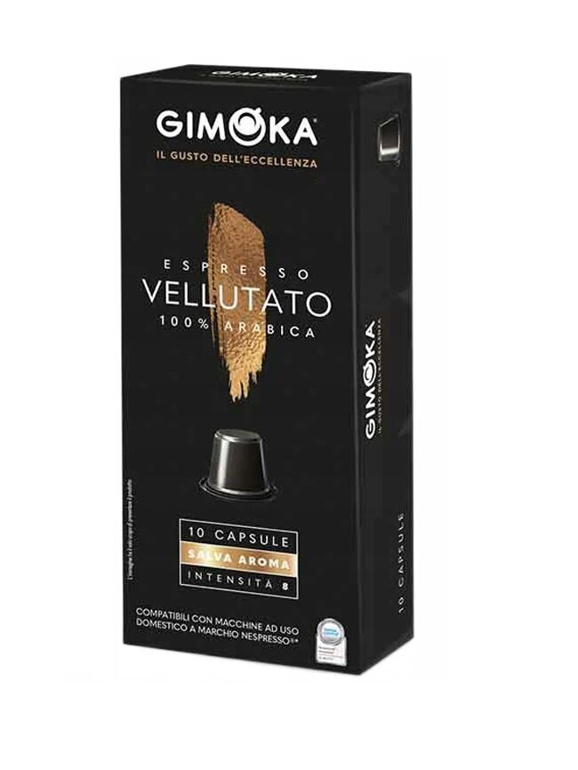 Kafijas kapsulas Gimoka Nespresso Vellutato Coffee, 10 gab. cena un informācija | Kafija, kakao | 220.lv