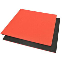 Sertificēts tatami 1x1 m Puzle - 4 cm, sarkana, melna cena un informācija | Citas fitnesa preces | 220.lv