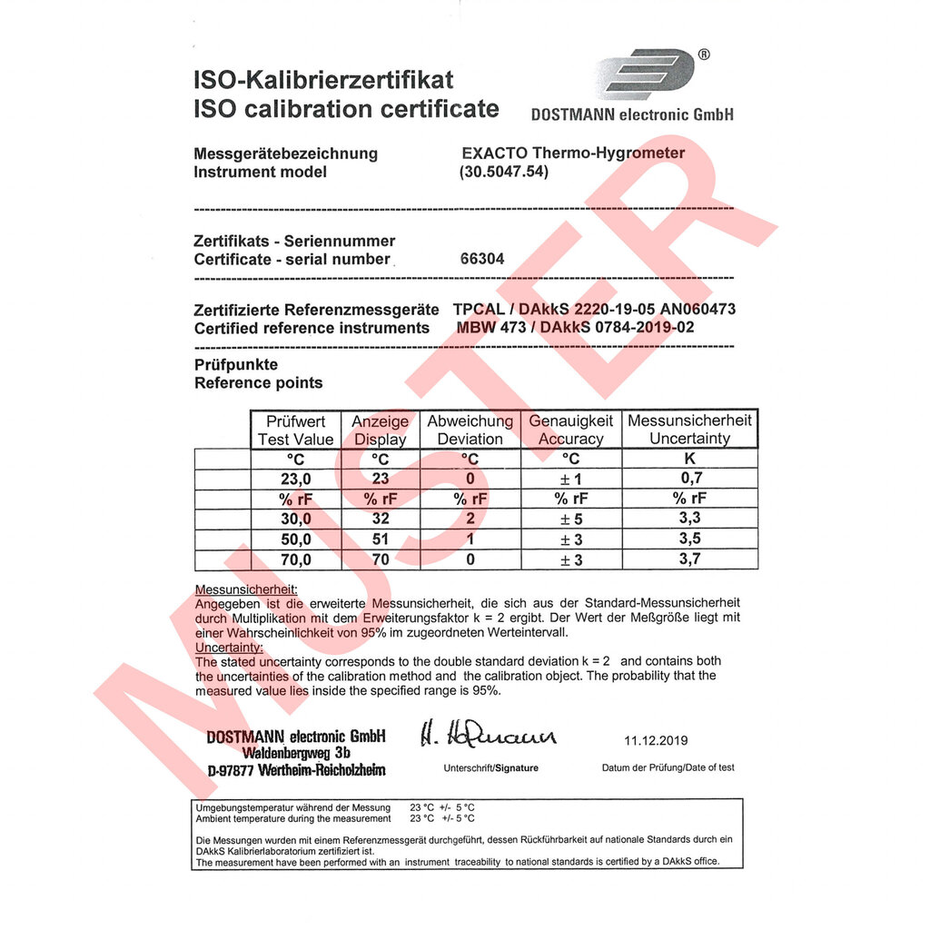 Digitālais termohigrometrs EXACTO TFA 30.5047 cena un informācija | Meteostacijas, āra termometri | 220.lv