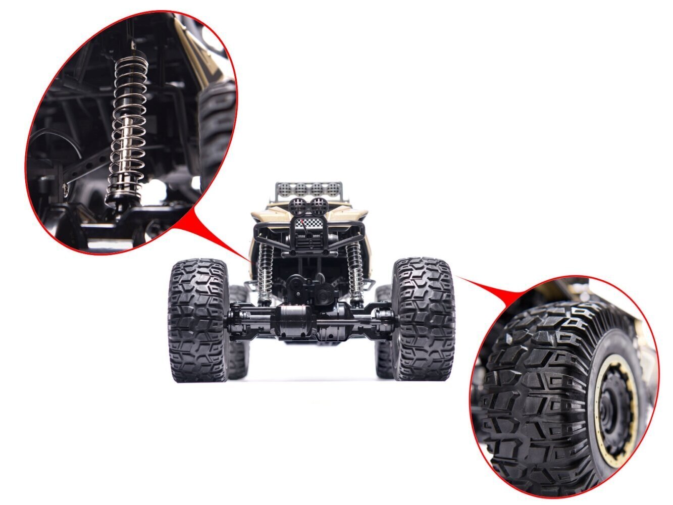 RC auto ar tālvadības pulti Rock Crawler Metal 1:8 2.4 GHz cena un informācija | Rotaļlietas zēniem | 220.lv