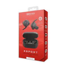 Наушники Forever Bluetooth earphones 4Sport TWE-300 black цена и информация | Наушники | 220.lv