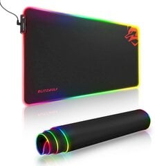 RGB Gaming Mouse Pad Blitzwolf BW-MP1 (black) cena un informācija | Peles | 220.lv