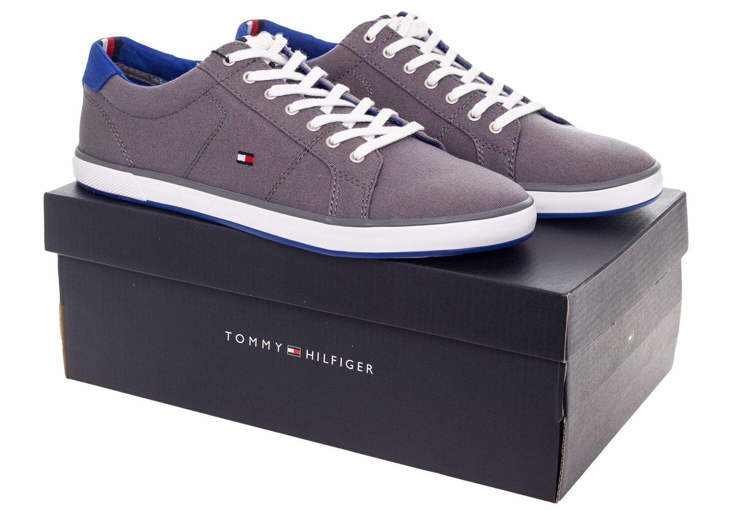 Vīriešu Apavi Kedas Tommy Hilfiger Harlow 1D Pelēka FM0FM00596 039 17661 цена и информация | Sporta apavi vīriešiem | 220.lv