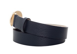 Josta sievietēm Tommy Hilfiger 3 CM TH ROUND BUCKLE BELT NAVY AW0AW08605 CJM 19007 cena un informācija | Sieviešu jostas | 220.lv