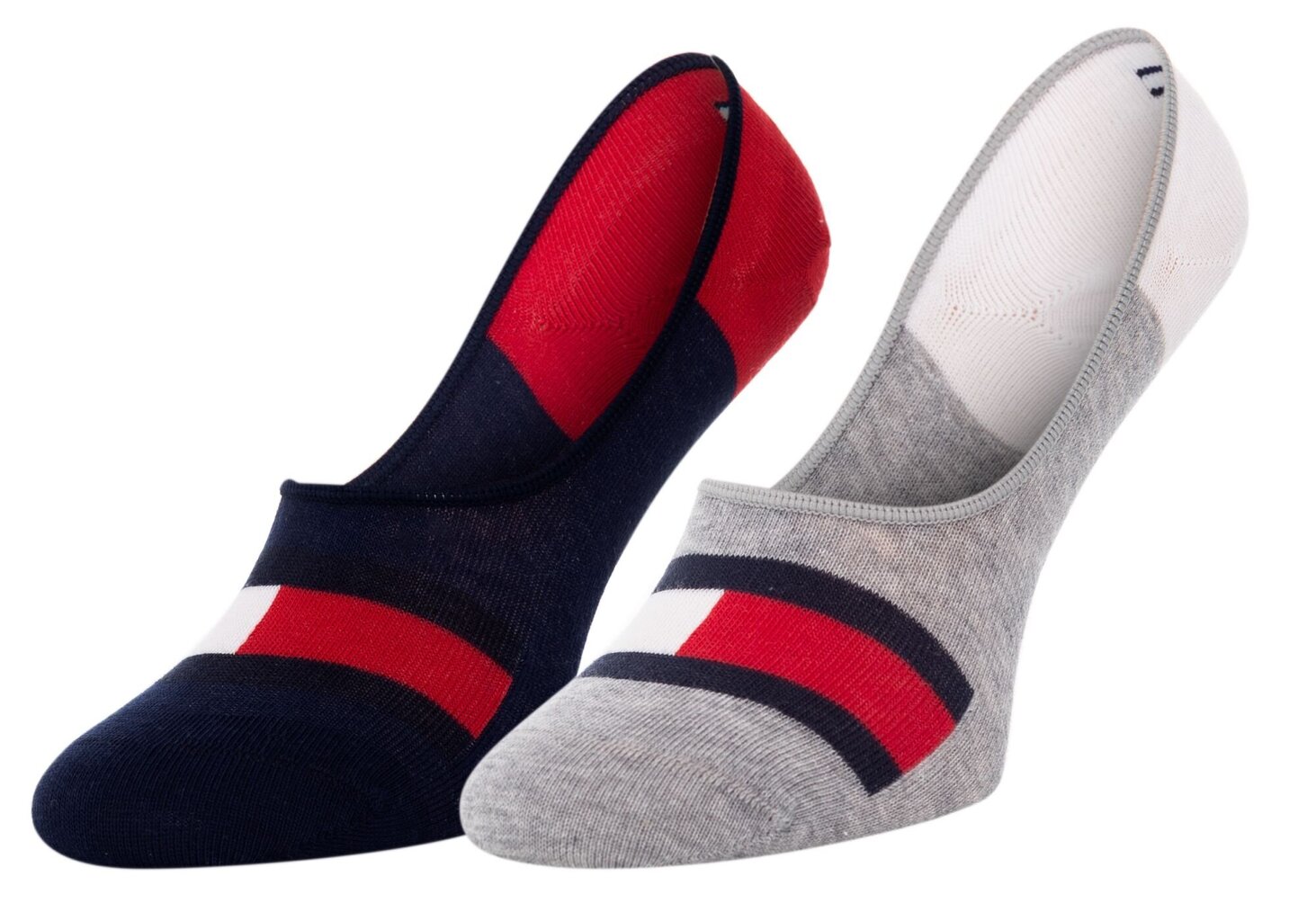 Zeķes-pēdiņas Tommy Hilfiger, 2 pāri, tumši zilas/pelēkas 394001001 085 11880 цена и информация | Vīriešu zeķes | 220.lv