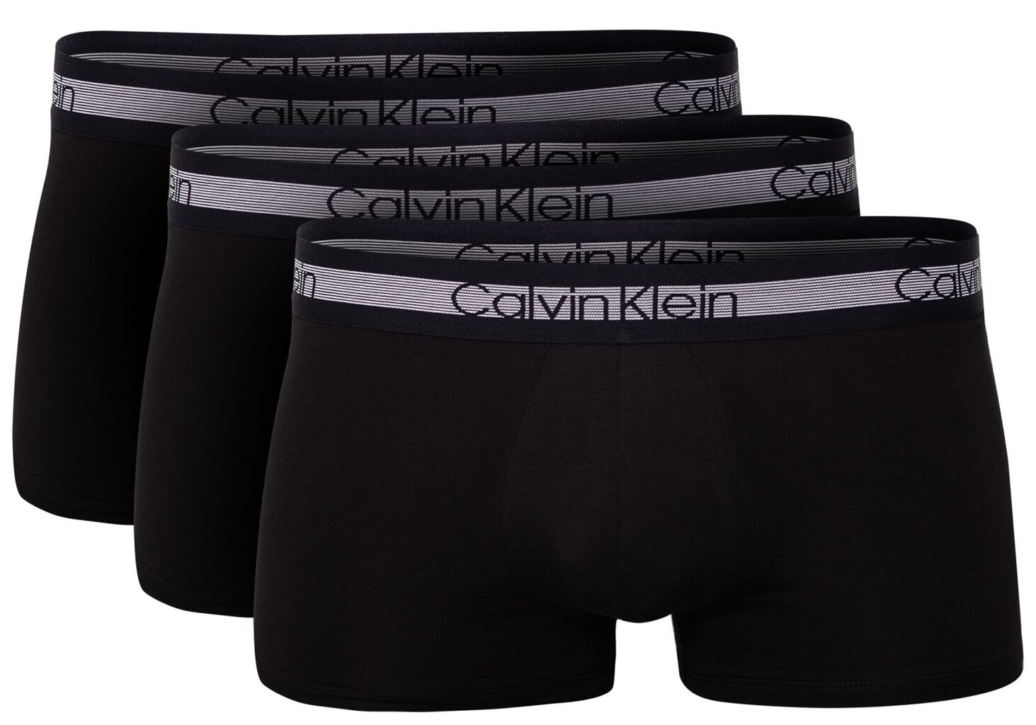 Bokseršorti vīriešiem Calvin Klein Cooling Trunk, 3 pāri, melni NB1799A 001 12469 цена и информация | Vīriešu apakšbikses | 220.lv