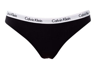 Bikini biksītes sievietēm Calvin Klein, 3 pāri, melnas QD3588E-001 13195 cena un informācija | Sieviešu biksītes | 220.lv