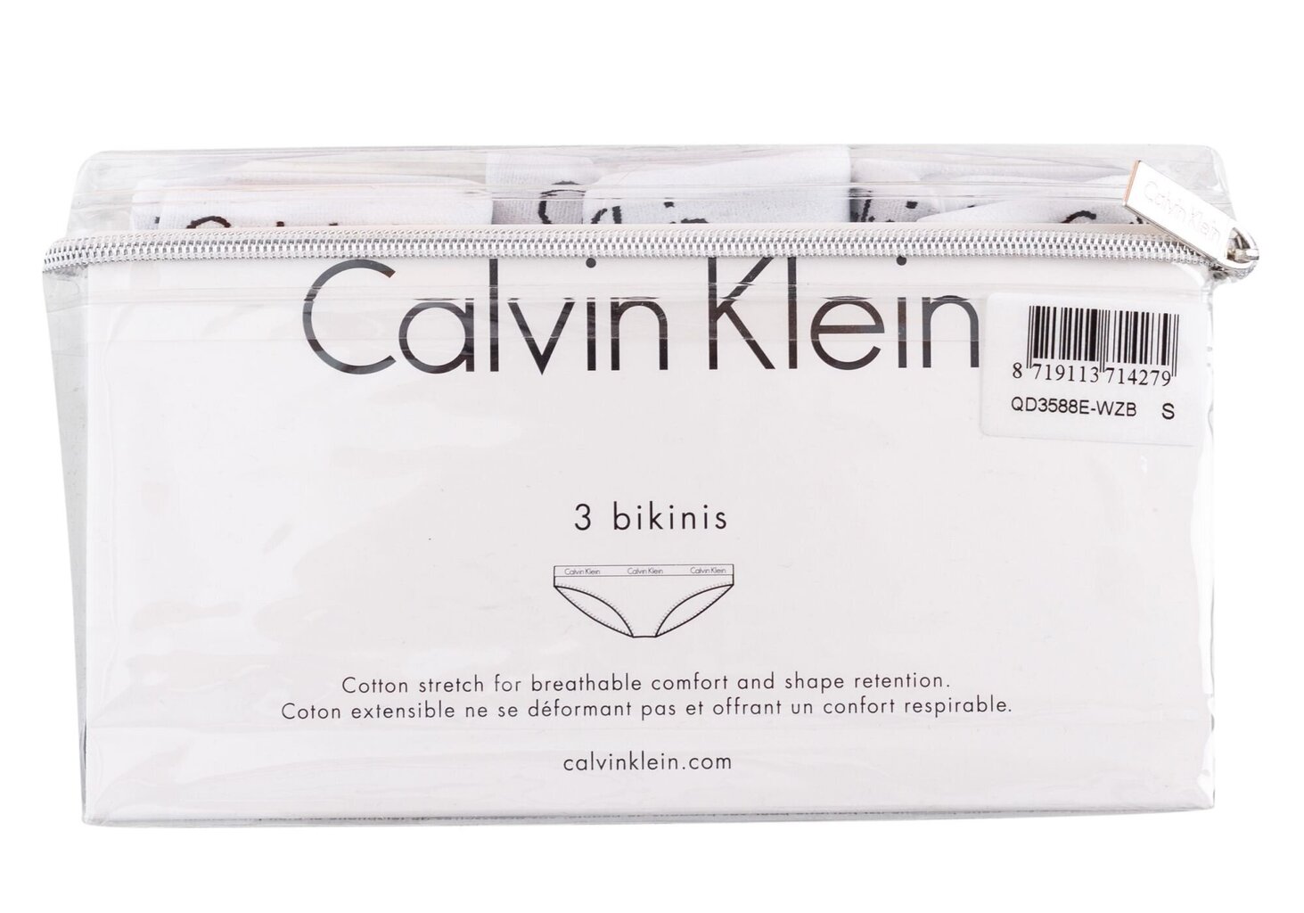 Calvin klein Slip 3 pack QD3588E - WZB-black