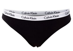 Bikini biksītes sievietēm Calvin Klein, 3 pāri, melnas/baltas QD3588E WZB 14822 цена и информация | Трусики | 220.lv