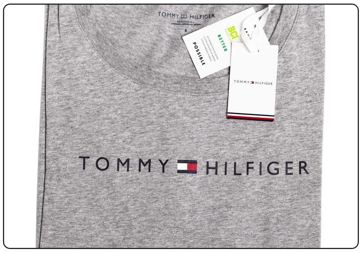 Sieviešu T-krekls Tommy Hilfiger RN TEE SS, logotips, pelēks, UW0UW01618 004 16883 cena un informācija | T-krekli sievietēm | 220.lv