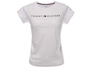 Sieviešu T-krekls Tommy Hilfiger RN TEE SS, logotips, balts UW0UW01618 100 16887 цена и информация | Женские футболки | 220.lv