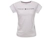 Sieviešu T-krekls Tommy Hilfiger RN TEE SS, logotips, balts UW0UW01618 100 16887 cena un informācija | T-krekli sievietēm | 220.lv