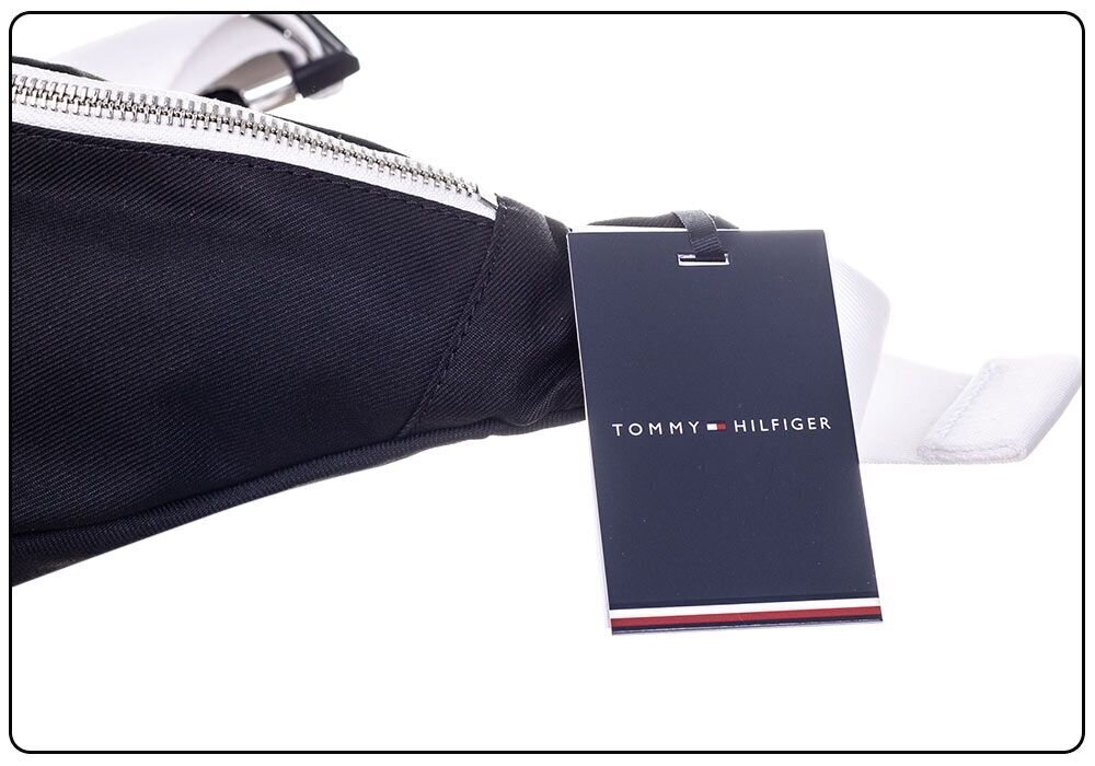 Soma Tommy Hilfiger TH SIGNATURE CROSSBODY, melna AM0AM07576 BDS cena un informācija | Sporta somas un mugursomas | 220.lv