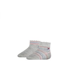 Детские носки Tommy Hilfiger, 2 пары, серые, 100002322 001 31420 цена и информация | Носки, колготки для мальчиков | 220.lv
