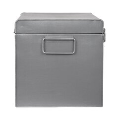 LABEL51 uzglabāšanas kaste Vintage, 60x40x35 cm, XL, antīki pelēka cena un informācija | Veļas grozi un mantu uzglabāšanas kastes | 220.lv