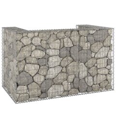 vidaXL gabions atkritumu tvertnēm, cinkots tērauds, 180x100x110 cm цена и информация | Уличные контейнеры, контейнеры для компоста | 220.lv