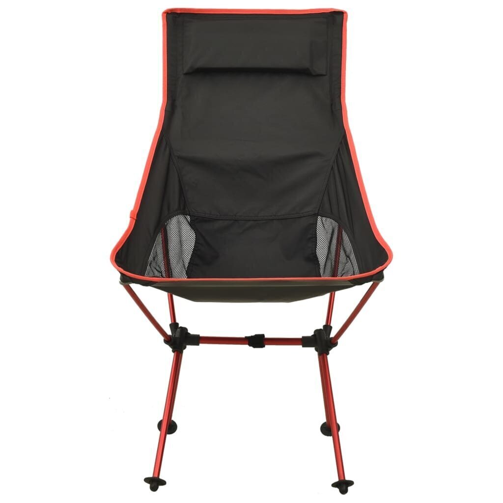 vidaXL kempinga krēsls, salokāms, PVC un alumīnijs, melns cena un informācija |  Tūrisma mēbeles | 220.lv