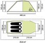 Telts Coleman Tasman 3 Plus, zaļa цена и информация | Teltis | 220.lv
