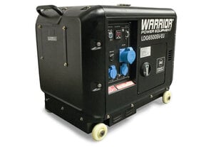 Warrior 6,25 kVa dīzeļģenerators cena un informācija | Elektrības ģeneratori | 220.lv