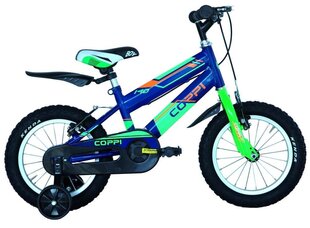 BICYCLE 14" JUNIOR MAN ARGO/BLUE/GREEN 8001446125144 COPPI цена и информация | Велосипеды | 220.lv