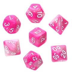 Kauliņu komplekts galda spēlēm Rebel RPG, Pink/White цена и информация | Настольные игры, головоломки | 220.lv