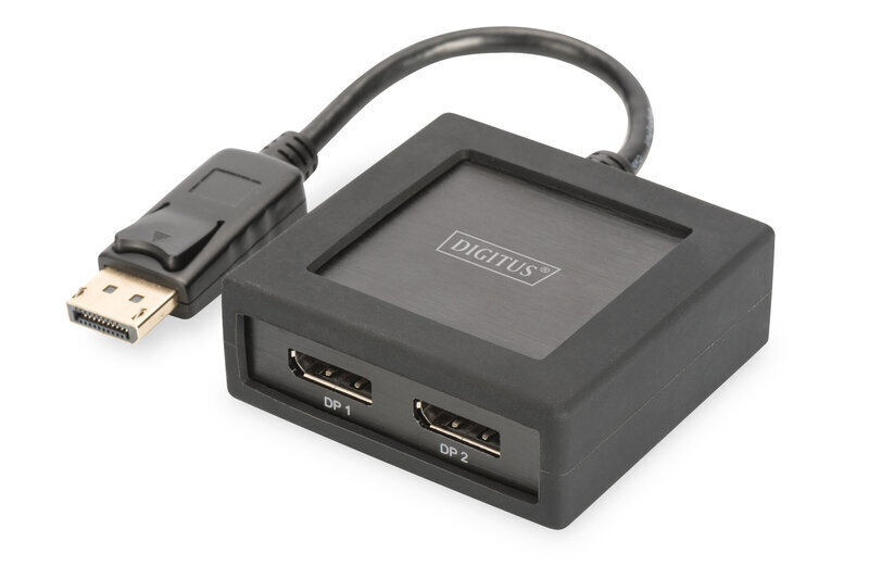 Digitus 4K DisplayPort Splitter, 1x2 цена и информация | Adapteri un USB centrmezgli | 220.lv