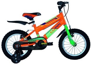 BICYCLE 14" JUNIOR MAN ARGO/ORANGE/GRN 8001446125137 COPPI cena un informācija | Velosipēdi | 220.lv