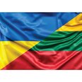 Magnētiskā uzlīme Ukrainas un Lietuvas karogs