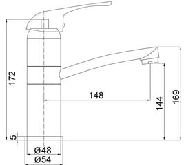 Virtuves izlietnes jaucējkrāns MG-6253 MAGMA URANS цена и информация | Смесители | 220.lv