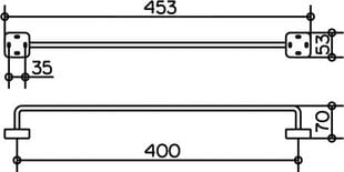 Полотенцедержатель Keuco Smart 02301 40 см цена и информация | Аксессуары для ванной комнаты | 220.lv