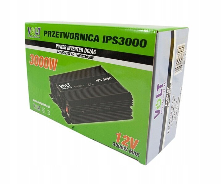 Sprieguma pārveidotājs, 12-230 V, IPS 1700W-3000W цена и информация | Sprieguma pārveidotāji | 220.lv