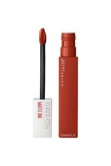 Lūpu Krāsas Superstay Matte Maybelline: Krāsa - 117-satricinātājs 5 ml cena un informācija | Lūpu krāsas, balzāmi, spīdumi, vazelīns | 220.lv