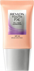 Šķidrā grima bāze Youthfx Fill Revlon SPF 20: Krāsa - 405 - Almond - 30 ml cena un informācija | Grima bāzes, tonālie krēmi, pūderi | 220.lv