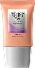 Šķidrā grima bāze Youthfx Fill Revlon SPF 20: Krāsa - 405 - Almond - 30 ml цена и информация | Пудры, базы под макияж | 220.lv