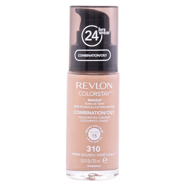 Šķidruma bāzes meikaps Colorstay Revlon: Krāsa - 310 - Warm Golden - 30 ml cena un informācija | Grima bāzes, tonālie krēmi, pūderi | 220.lv