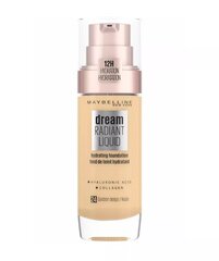 Жидкая основа для макияжа Dream Satin Liquid Maybelline (30 мл): Цвет - 24 - Golden beige цена и информация | Пудры, базы под макияж | 220.lv